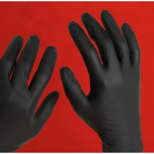 Night Angel 4 mil Nitrile Powder Free Exam Gloves, Black, Medium (NGL225) - view 3