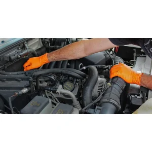 Adenna Catch 8 mil Nitrile Gloves, Orange, Medium (CAT455) - view 4