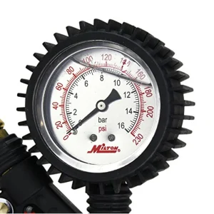 Milton S575A Pro Analog Tire Inflator/Pressure Pistol Grip Gauge 15″ Hose 160PSI - view 2