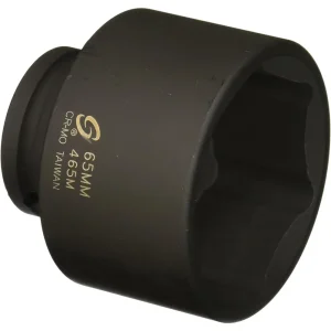 Sunex Tools 3/4″ Drive Standard 6 Point Impact Socket, 65mm (465M)