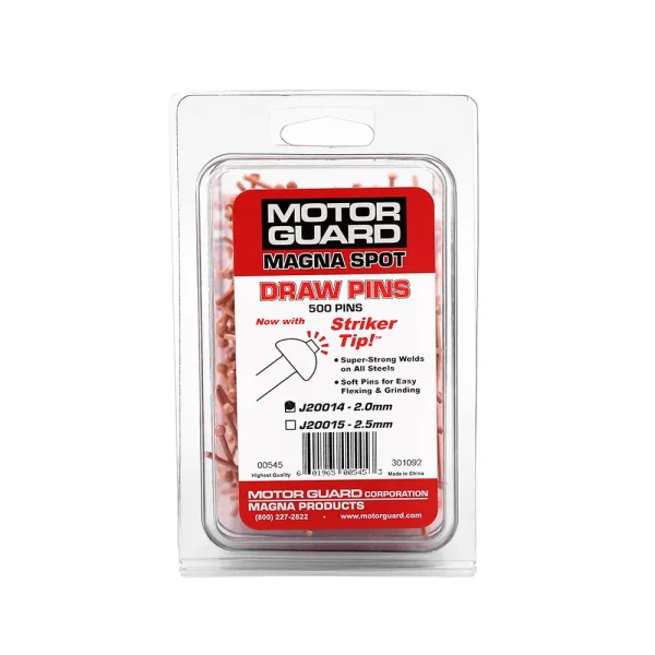 Motor Guard 2.0mm 500-Pack Draw Pins w/ Copper Coating (J20014)