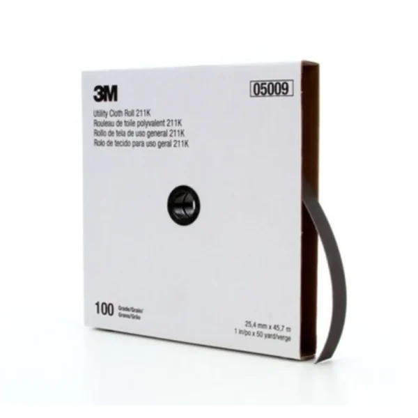 3M 1″ x 50 Yard 100+Grit Utility Cloth Roll 211K (05009)