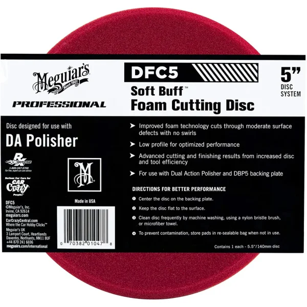 Meguiars DFC5 5″ DA Foam Cutting Disc