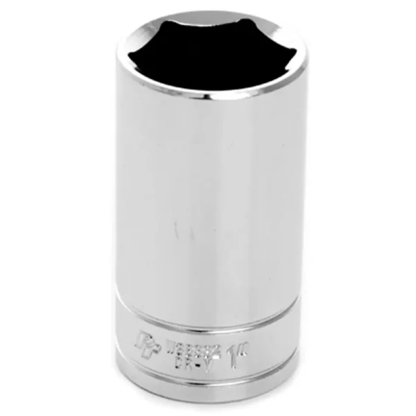 Performance Tool W38332 Chrome Socket, 3/8″ Drive, 1″, 6 Point, Deep