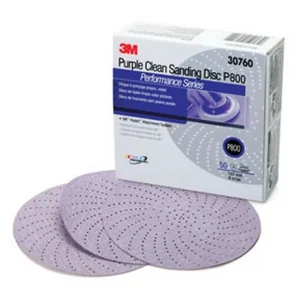 3M 6″ P800 Hookit Purple Clean Sanding Abrasive Disc 334U (30760)