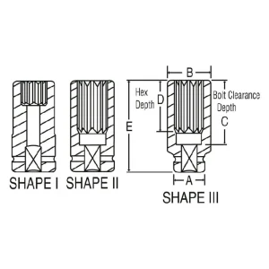 Grey Pneumatic 3/4″ Drive 28 Mm 12-Point Deep Impact Socket (3128MD) - view 2