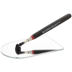 Mayhew 17765 4 x 6 Plastic Telescoping Inspection Mirror, 8-3/4-Inch