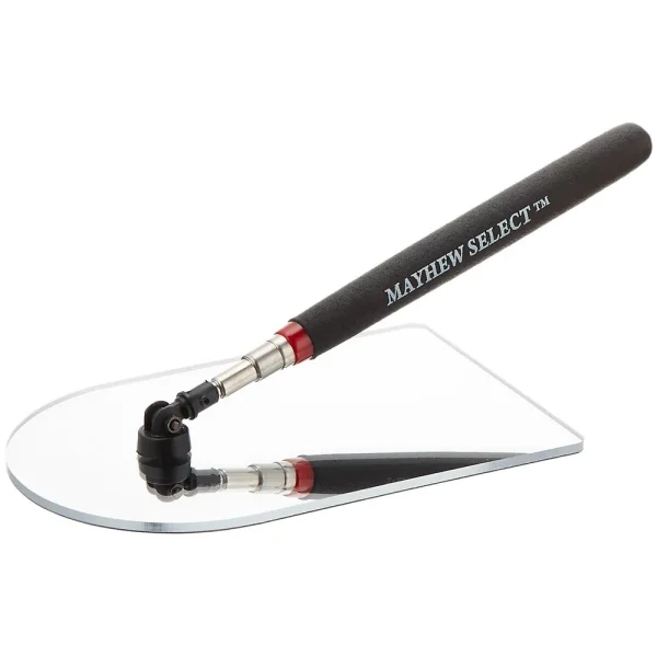 Mayhew 17765 4 x 6 Plastic Telescoping Inspection Mirror, 8-3/4-Inch