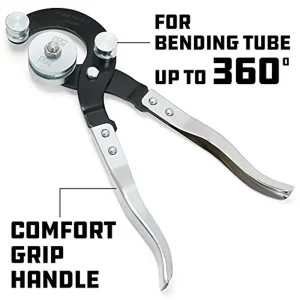 Powerbuilt 648485 Deluxe Tube Bending Pliers, Black - view 4