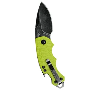 Kershaw 8700LIMEBW Shuffle Lime Green, 2.4″ 8Cr13MoV SS, Blackwash Plain Blade - view 3