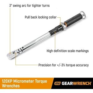 Gearwrench 85181 1/2″ Drive 120XP Micrometer Torque Wrench 30-250 ft/lbs - view 3
