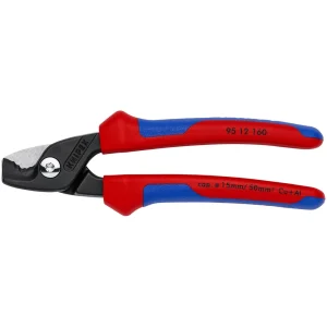 Knipex Cable Shears with StepCut Edges, Multi-Component, 6.3″ (9512160SBA) - view 2
