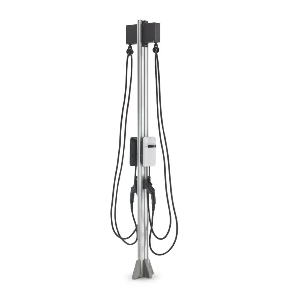 EvoCharge iEVSE Plus WiFi & 4G Dual Port 8′ Pedestal (EVC3AC0B1A1B4)