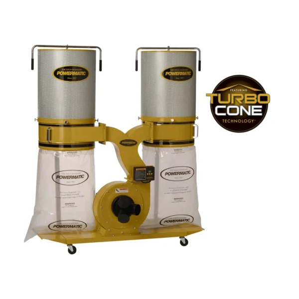 Powermatic 3HP 1PH Dust Collector w/ 2-Micron Canister (1792072K)