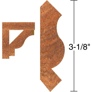 Shop Fox 3 Inch Crown Moulding Cutter 3-1/2 Inch Diameter 1 Inch Bore (DC2208) - view 3