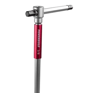 Powerbuilt 941644 8 Pc SAE T-Handle Hex Allen Key Wrench Set w/Speed Sleeves Red - view 3