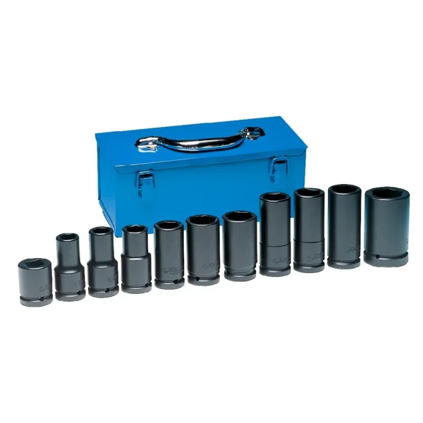 Grey Pneumatic 3/4″ Drive Standard & Deep Impact Set 11pc 6pt (8032)