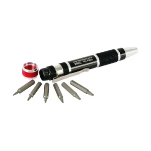 Wiha 7-Piece Torx Micro Bit Screwdriver Set with Pen Handle (75985)