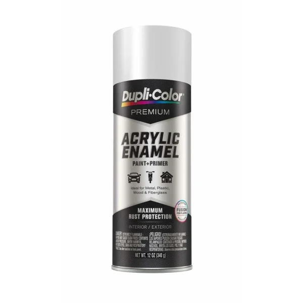 Dupli-Color 12oz Flat White Acrylic Enamel Spray Paint (PAE111)