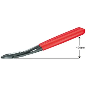 Knipex High Leverage Diagonal Cutter Chrome Plated 7-1/4″ (7421180)