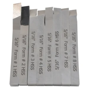 HHIP 5/16 X 3-1/8″ 8 PIECE HIGH SPEED STEEL LATHE TURNING TOOL SET (2006-9024) - view 2