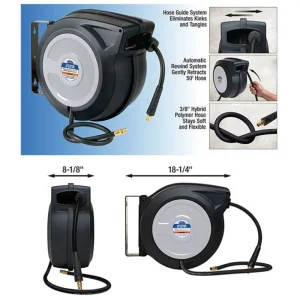 Eastwood 50ft Retractable Air Hose Reel with Hybrid Flex Polymer Hose (32499) - view 2