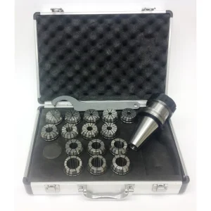 HHIP ER-40 CAT 40 V-FLANGE SPRING COLLET CHUCK SET (3900-4040)