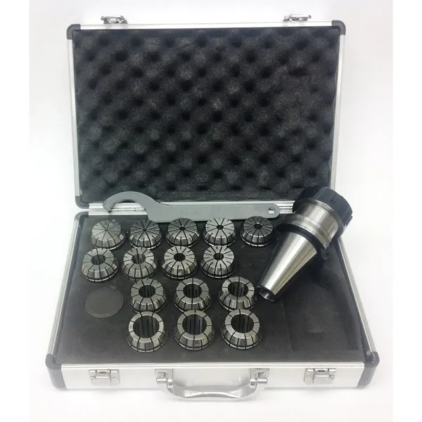 HHIP ER-40 CAT 40 V-FLANGE SPRING COLLET CHUCK SET (3900-4040)