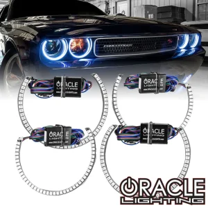 Oracle Lighting 2008-2014 Dodge Challenger Surface Mount LED Headlight Halo Kit (1292-001, 1292-003, 1292-330, 1292-3...