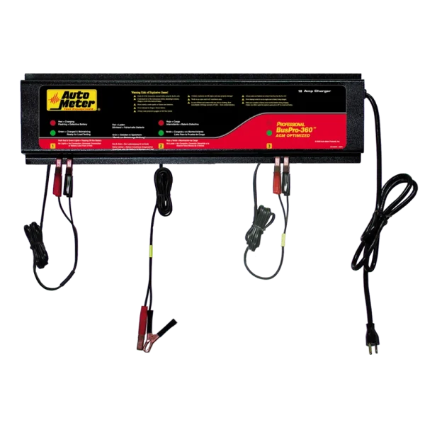 AutoMeter 3 Station Charger 5 Amps per Station 120V AGM Battery Optimized (BUSPRO-360)