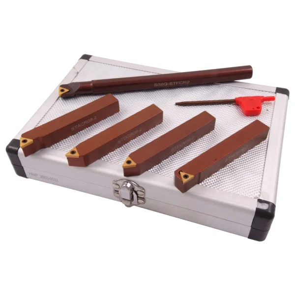 HHIP 1/2″ 5 PIECE INDEXABLE TURNING & BORING TOOL SET (2003-0033)