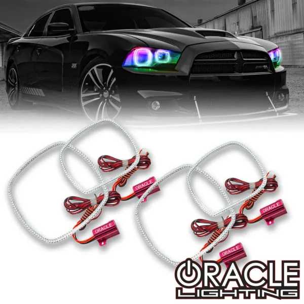 Oracle Lighting 2011-2014 Dodge Charger Dynamic ColorSHIFT® Headlight Halo Kit (2234-332)