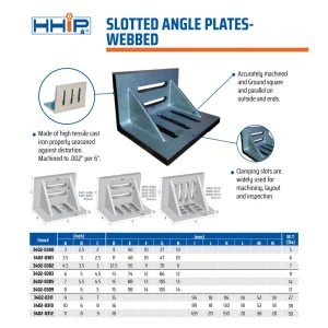 HHIP 9 X 7 X 6″ WEBBED SLOTTED ANGLE PLATE (3402-0311) - view 4