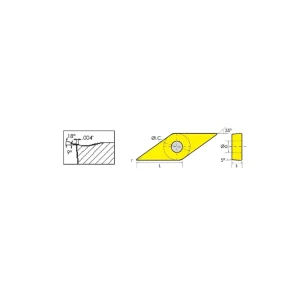 HHIP VBMT-332-HM COATED CARBIDE INSERT (6005-2332) - view 2