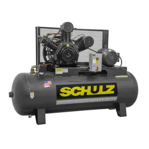 Schulz 208-230/460V 10HP 3PH 120 Gal Hori Air Compressors (932.9344-0)