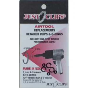 Just Clips 250-5 5 Pack 1/4″ Anvil Retainer Clip Refill Kit