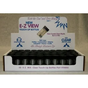E-Z Mix E-Z Clear 2 Oz Touch-Up Bottle For Air Brush Gun 50-Pack (EMX-10002)