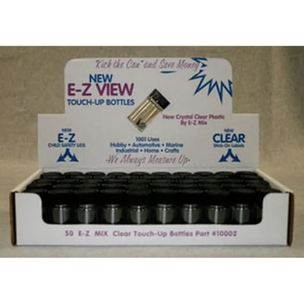 E-Z Mix E-Z Clear 2 Oz Touch-Up Bottle For Air Brush Gun 50-Pack (EMX-10002)