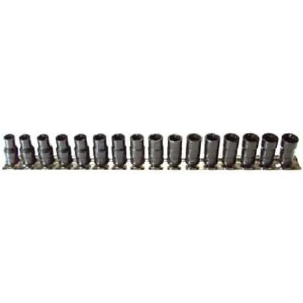 H.B. Products TSCS2516B 16 Piece Combination Turbo Socket Set 1/4″