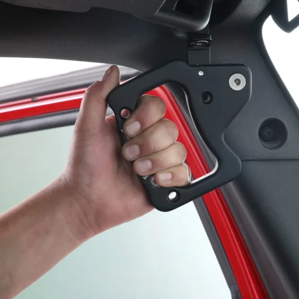 Smittybilt Black Aluminum Grab Handles for 07-18 Jeep Wrangler (SMB76931)