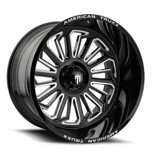 American Truxx Butcher AT1916 Gloss Black Milled Wheels