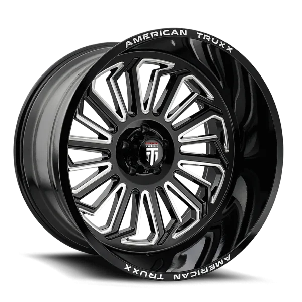 American Truxx Butcher AT1916 Gloss Black Milled Wheels