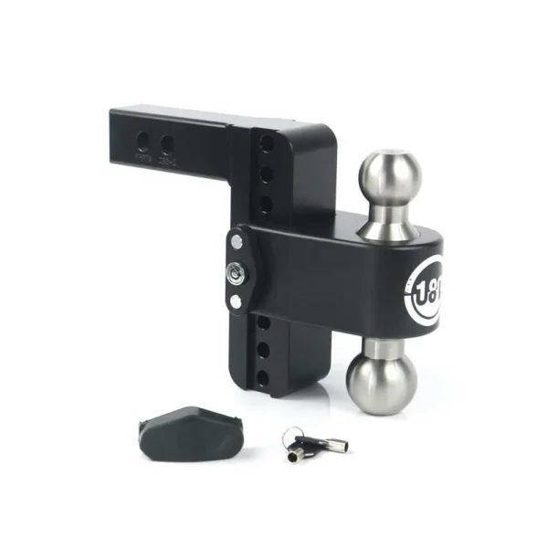 Weigh Safe Turnover Ball 8″ Drop Hitch w/ 3″ Shank 8K/21K GTWR (WSFLTB8-3-CER-BLA)