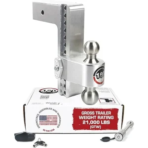 Weigh Safe Turnover Ball 10″ Drop Hitch w/ 3″ Shank (WSFLTB10-3-KA)
