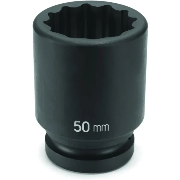 Grey Pneumatic 1″ Drive, 52Mm Metric Socket, 12 Points (4152MD)