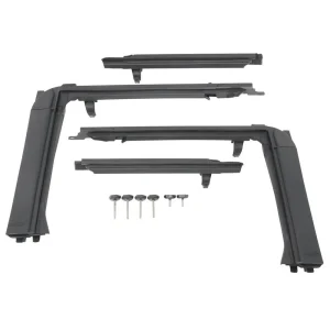 Smittybilt 07-18 Wrangler JK 4DR OE Style Door Surrounds, Includes 6 Knobs (SMB91406)