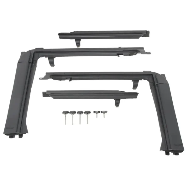 Smittybilt 07-18 Wrangler JK 4DR OE Style Door Surrounds, Includes 6 Knobs (SMB91406)