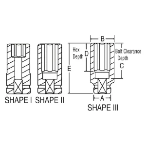 Grey Pneumatic 1-1/2″ Drive 1-7/8″ 6-Point Deep Impact Socket (6060D) - view 2