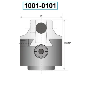 HHIP 2″ 1-1/2~18 BORING HEAD (1001-0101) - view 4