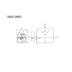 HHIP 4 X 2 X 6 ALUMINUM CAST MAGNETIC V-BLOCK SET (3402-0902) - view 3